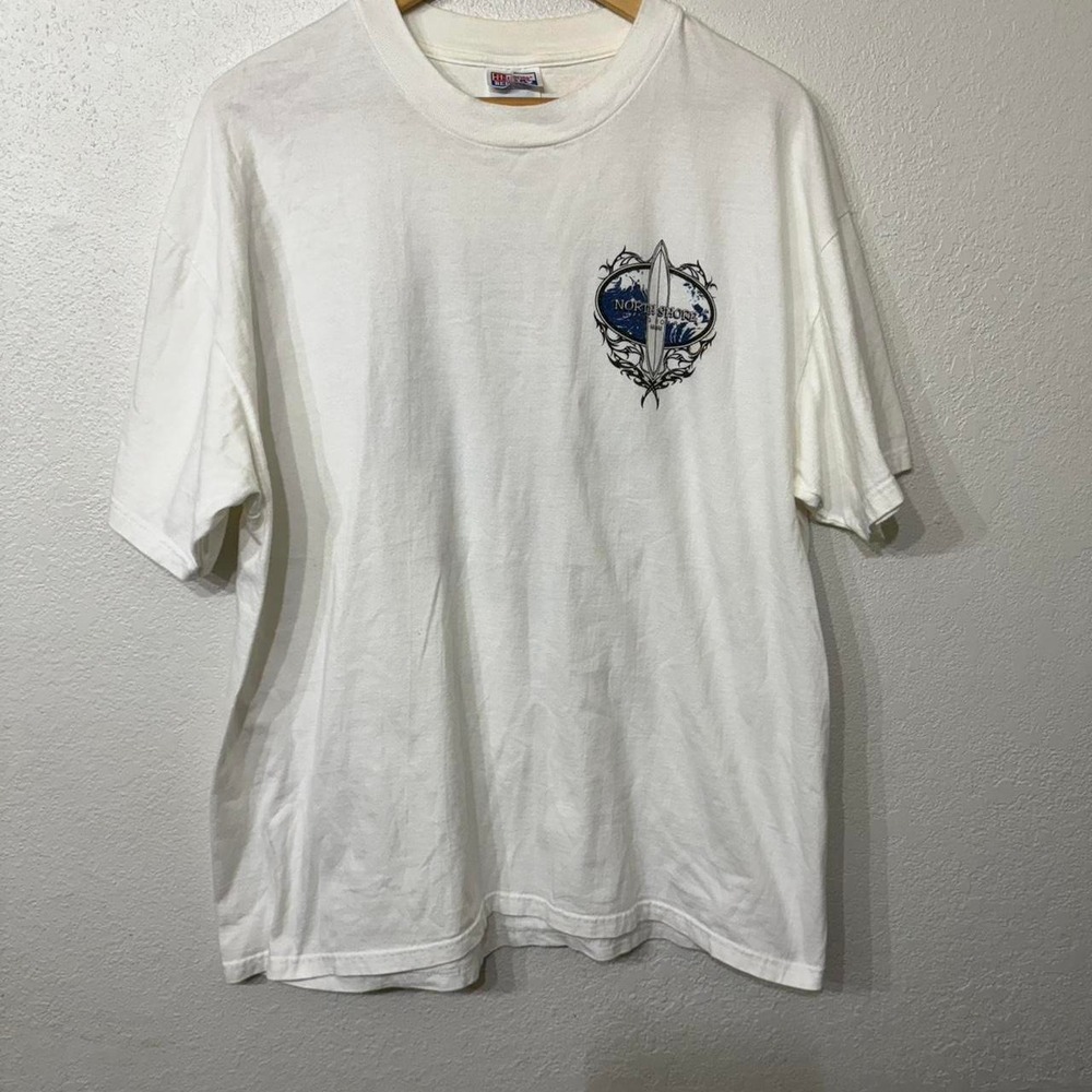 White North Shore surfing t-shirt